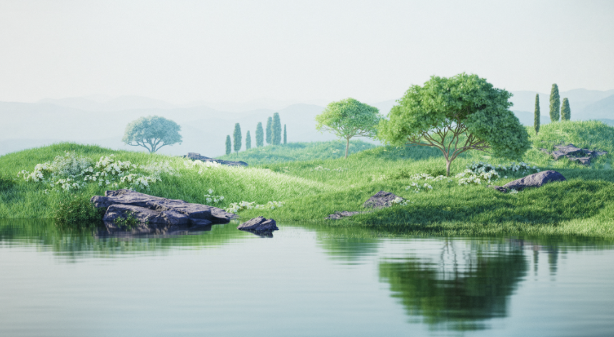 C4D 背景设计大师课 – 从布局到灯光，打造引人入胜的场景-魔法部BBS